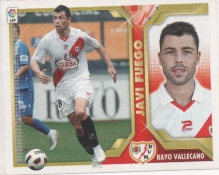 Cromo E001826: Trading Cards. Liga 2011-12, Javi Fuego. Rayo Vallecano