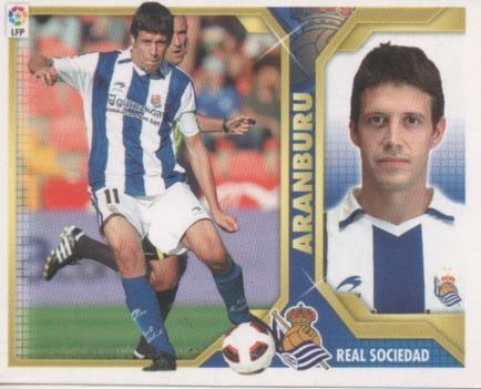 Cromo E001822: Trading Cards. Liga 2011-12, Aranburu. Real Sociedad