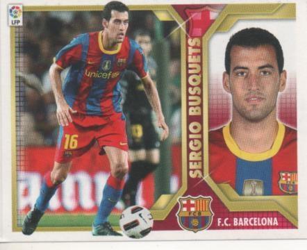 Cromo E001820: Trading Cards. Liga 2011-12, Sergio Busquets. F.C.Barcelona
