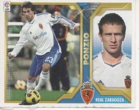 Cromo E001813: Trading Cards. Liga 2011-12, Ponzio. Real Zaragoza