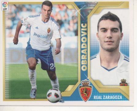 Cromo E001812: Trading Cards. Liga 2011-12, Obradovic. Real Zaragoza