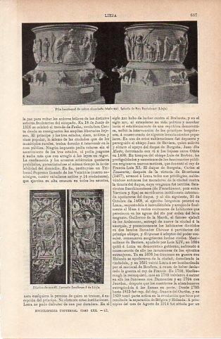 LAMINA V10095: Pila bautismal de cobre siglo XII, Iglesia de San Bartolome en Lieja