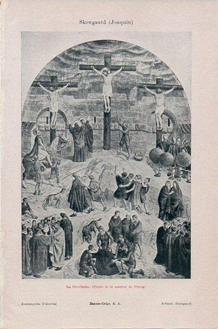 LAMINA V10514: La Crucifixion, por Joaquin Skovgaard