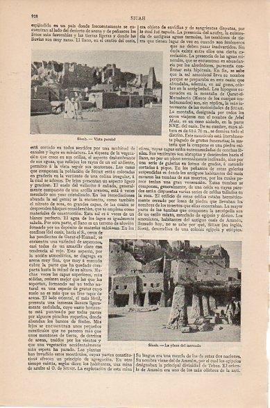 LAMINA V10495: Plaza del Mercado y vista de Siuah, Egipto