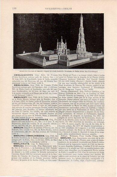 LAMINA V10527: Convento de Smolnii, por Conde Rastrelli