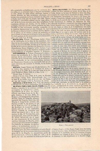 LAMINA V10499: Vista de Sivas, Turquia