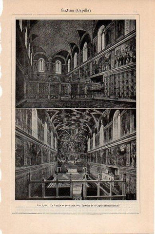 LAMINA V10502: Balaustrada de la Capilla Sixtina