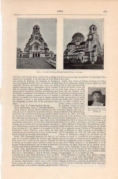 LAMINA V10553: Catedral de Santa Nedelia en Sofia