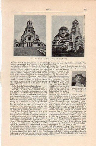 LAMINA V10553: Catedral de Santa Nedelia en Sofia