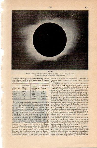 LAMINA V10565: Eclipse del 28 mayo de 1900
