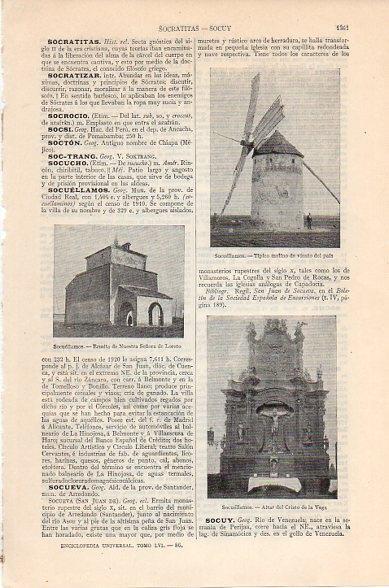 LAMINA V10543: Molino y ermita de Loreto en Socuellanos, Ciudad Real