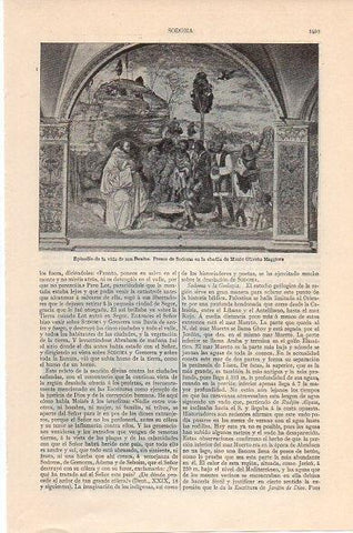LAMINA V10545: Episodio de la vida de san Benito en Abadia Monte Oliveto Maggiore