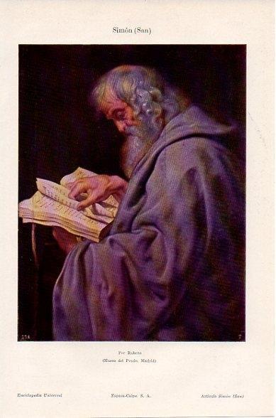 LAMINA V10415: San Simon, por Rubens