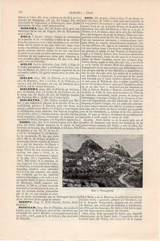 LAMINA V10450: Vista de Sion, Suiza