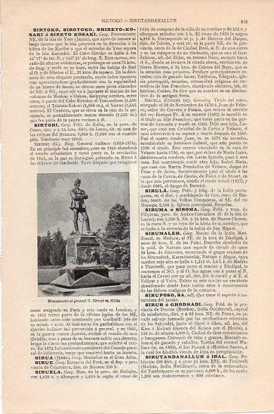 LAMINA V10472: Monumento a G. Sirtori en Milan