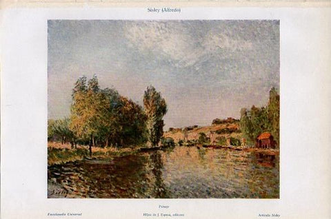 LAMINA V10476: Paisaje, por Alfredo Sisley