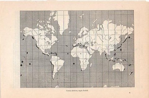 LAMINA V10482: Mapa de costas sismicas segun Rudolf