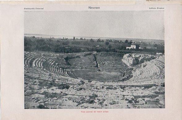 LAMINA V10459: Vista general del teatro griego de Siracusa