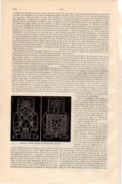LAMINA V10569: Dios Sol de los Mayas