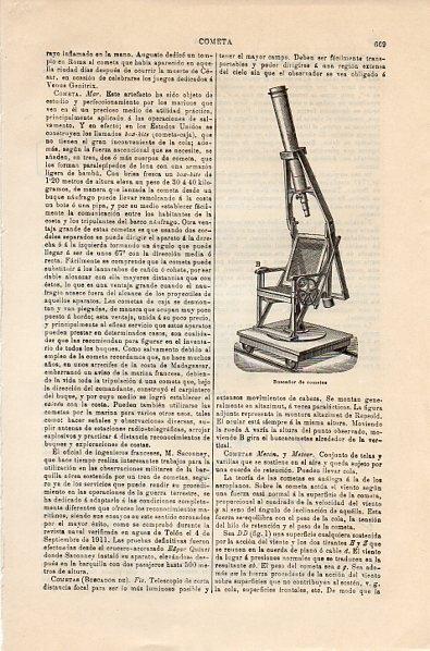 LAMINA V10670: Buscador de cometas