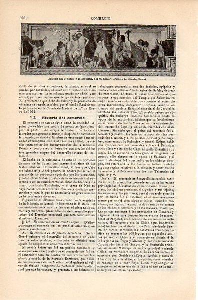 LAMINA V10658: Alegoria del Comercio y la Industria, por C. Maccari