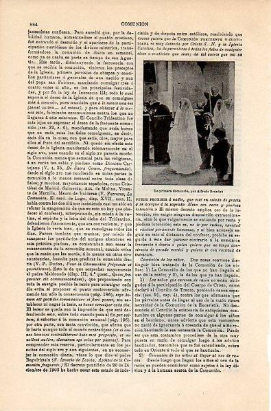 LAMINA V10693: La primera Comunion, por Alfredo Brandot