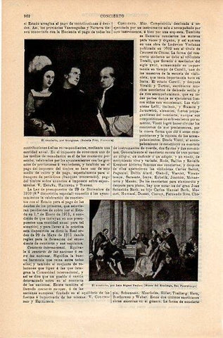 LAMINA V10698: El concierto, por Giorgione