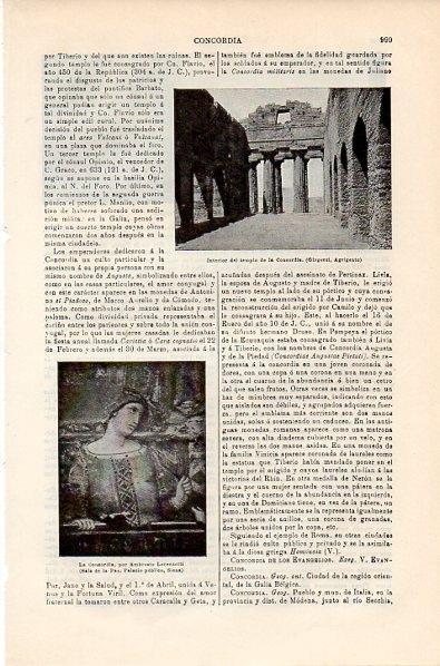 LAMINA V10703: Templo de la Concordia en Agrigento
