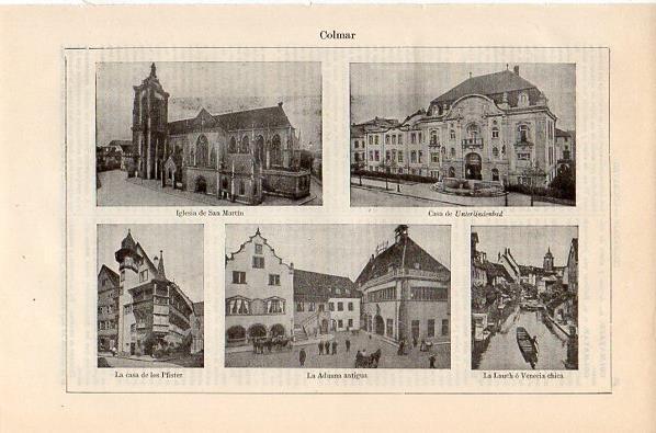 LAMINA V10578: Vistas de Colmar, Alemania