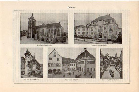 LAMINA V10578: Vistas de Colmar, Alemania