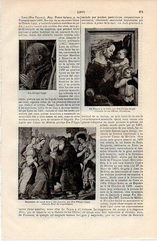 LAMINA V10202: La Virgen y el Niñoi, por Fra Filippo Lippi