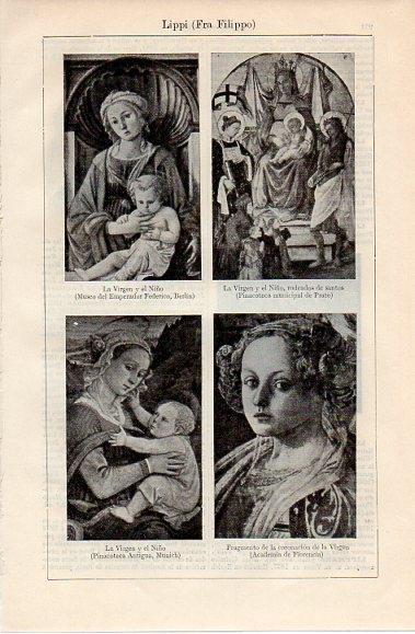 LAMINA V10203: Obras varias, por Fra Filippo Lippi