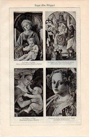 LAMINA V10203: Obras varias, por Fra Filippo Lippi