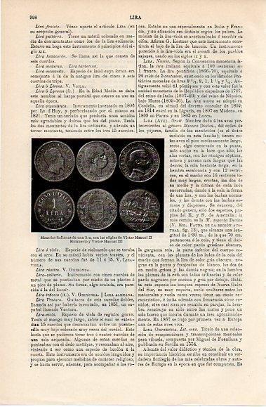 LAMINA V10209: Monedas de una lira con efigies de Victor Manuel II y Victor Manuel III