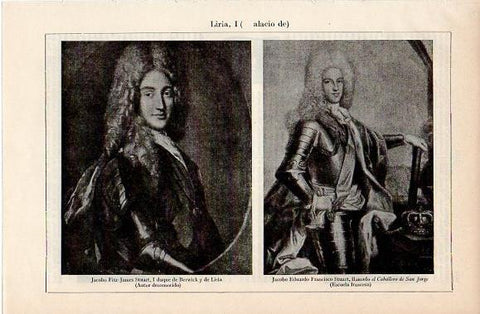 LAMINA V10211: Jacobo Fitz-James Stuart I y Jacobo Eduardo Stuart