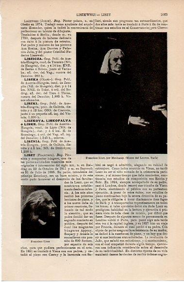 LAMINA V10233: Francisco Liszt, por Munkacsy