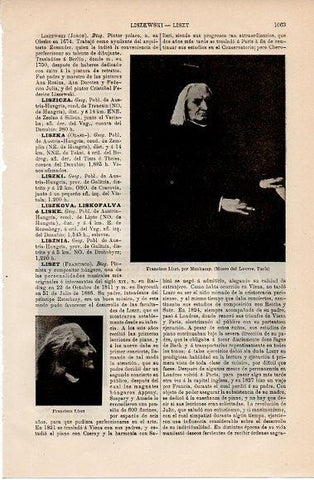 LAMINA V10233: Francisco Liszt, por Munkacsy