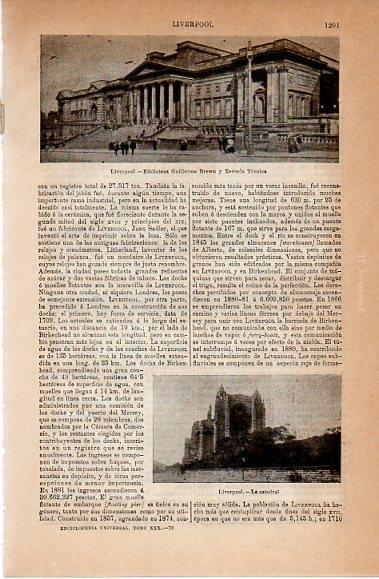 LAMINA V10249: Biblioteca y Escuela Tecnica de Liverpool