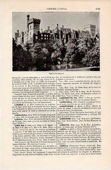 LAMINA V10231: Castillo de Lismore