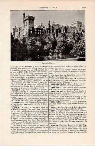 LAMINA V10231: Castillo de Lismore