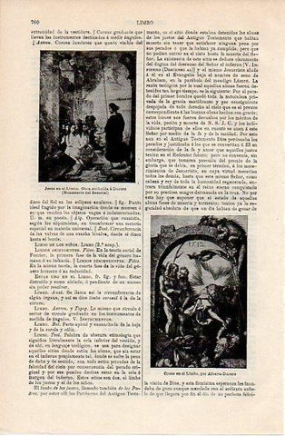 LAMINA V10119: Jesus en el Limbo y Cristo en el Limbo, por Durero