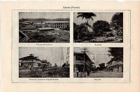 LAMINA V10127: Vistas de Limon, Costa Rica