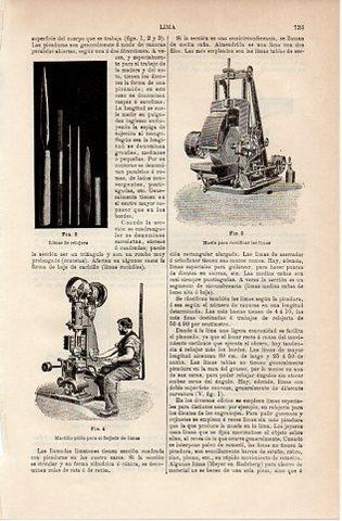 LAMINA V10111: Limas de relojero y martillo pilon