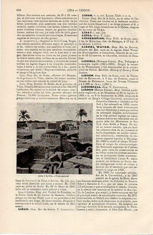 LAMINA V10158: Vista general de Lydda, Israel