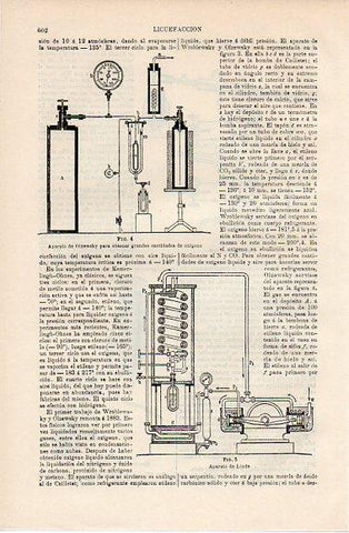 LAMINA V10165: Aparato de Olzewsky y de Linde