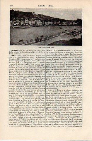 LAMINA V10151: Muelle del Mosa en Lieja