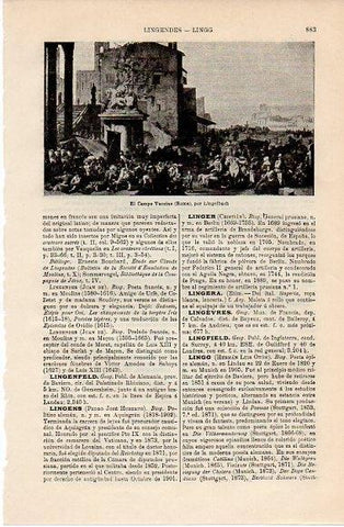 LAMINA V10146: El Campo Vaccino, por Lingelbach