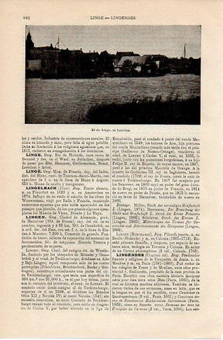 LAMINA V10147: Rio Linge en Leerdam, Holanda