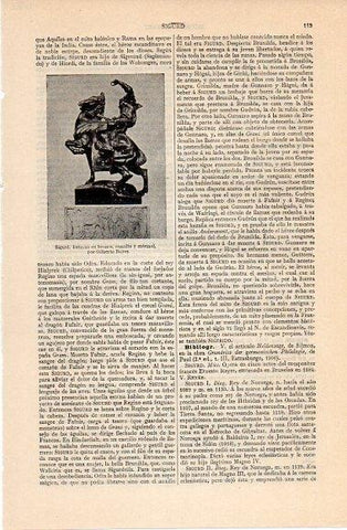 LAMINA V10362: Estatua de Sigurd, por Gilberto Bayes