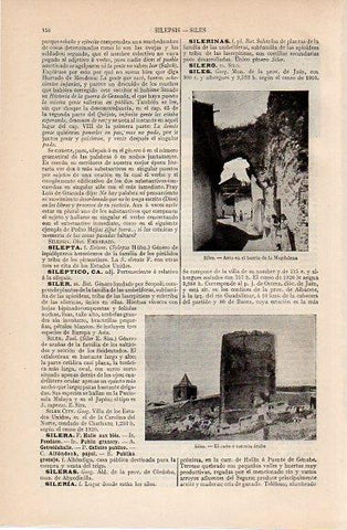 LAMINA V10368: Arco y torreon arabe en Siles